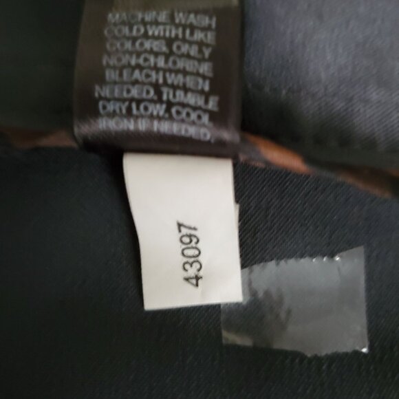 Express Design Studio Black Satin Tailored Seamed Back Slit Slim Pants Women's 8 - Picture 7 of 12